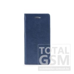 Huawei P8 Lite Magnet sötétkék notesz flip tok Book Pocket szilikon belsővel