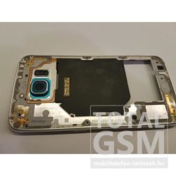 Samsung G920 Galaxy S6 Közép keret bontott csengővel antenna nélkül Coral Blue