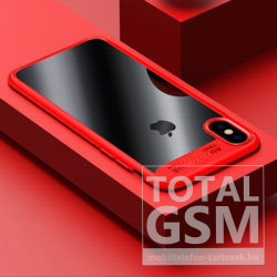 Apple iPhone X / XS USAMS Mant Piros Plexi Tok
